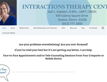 Tablet Screenshot of interactionstherapycenter.com
